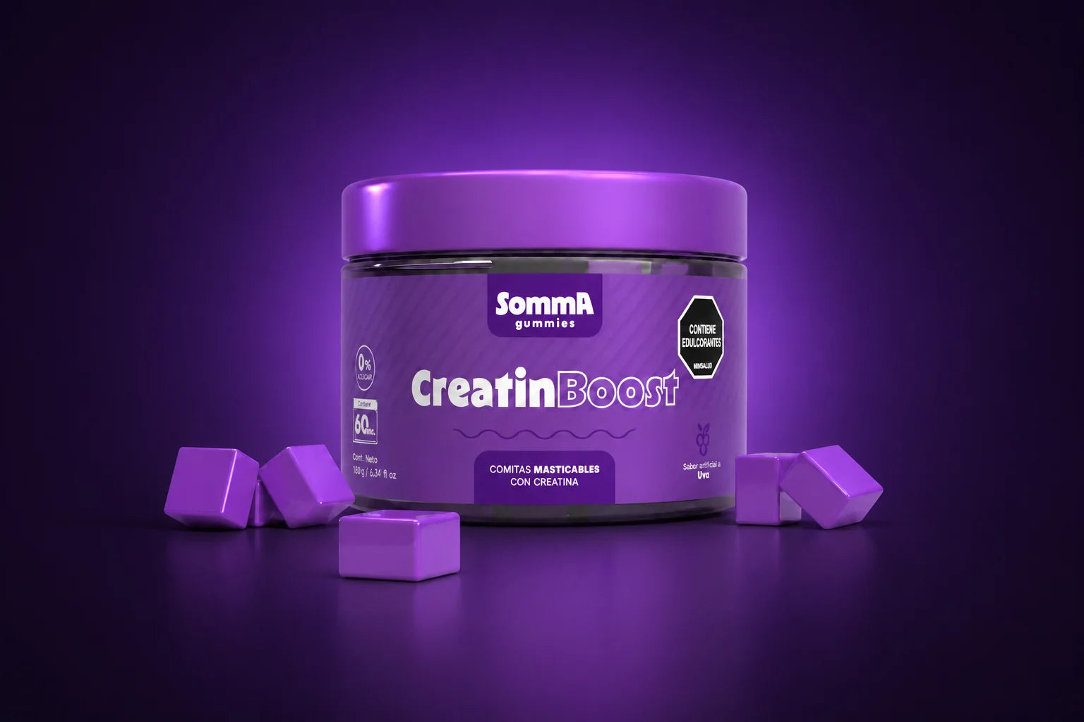Frasco Somma Gummies CreatinBoost